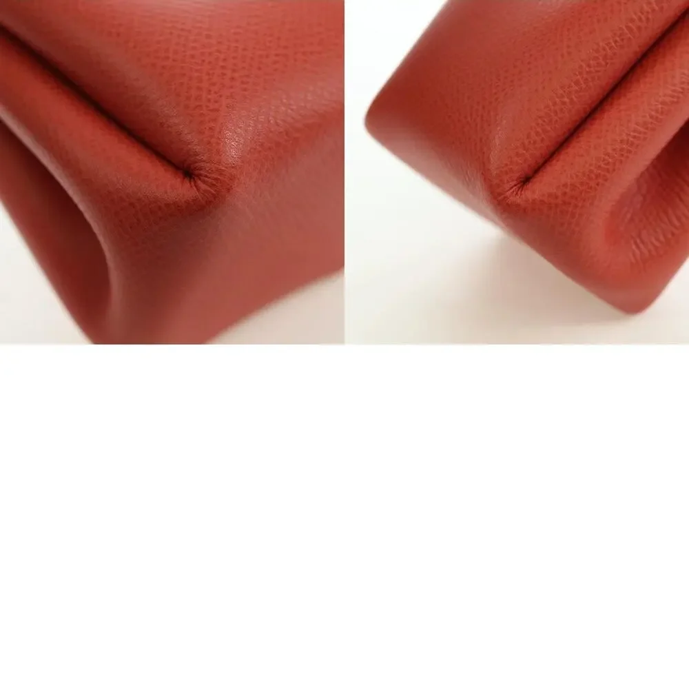 Hermes Leather Vespa Pouch Red